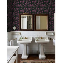 Tapet lavabil Blooming Damask, Fuchsia, TresTintas 5mp / rola - Img 1