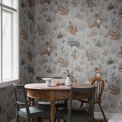 Tapet lavabil, Forest Friends Mural 7480, 4.7mp / rola