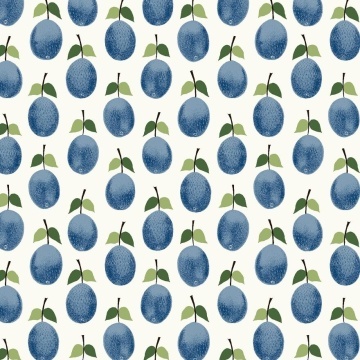 Tapet lavabil, Stig Lindberg Prunus 1974, 5.3mp / rola - Img 2