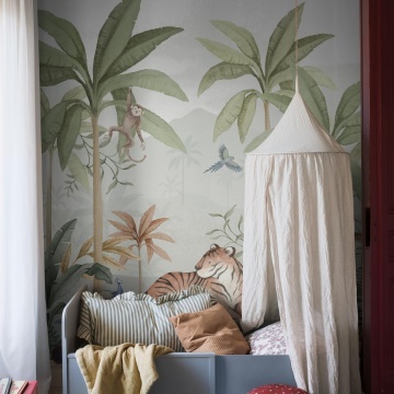 Tapet lavabil, Wild Jungle Mural 6945, 1.3mp / rola - Img 7