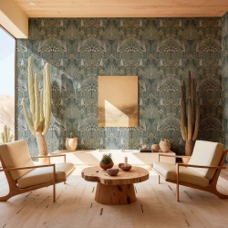 Tapet, Oasis Villa, Celadon, Coordonne, 5mp / rola