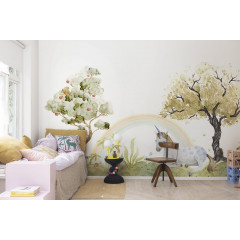 Tapet pentru copii Unicorn Dream, Rainbow, Rebel Walls - Img 1