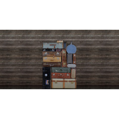 Tapet Stacked Suitcases, Pile, repetitiv, Rebel Walls - Img 2