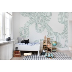 Tapet Stripes Repeatable, Mint, Rebel Walls - Img 3