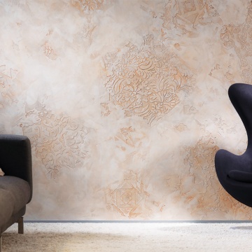 Vopsea decorativa pentru interior, efect Calce D'Autore - Model Art, the contemporary way of living, finisaj metalic - Img 3