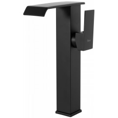Baterie lavoar inalta Rea Kent monocomanda negru mat - Img 3