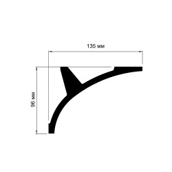 Cornisa poliuretan P963-9.6x13.5x200 cm - Img 2