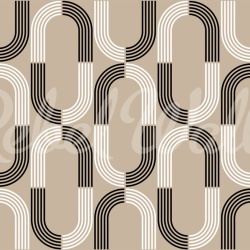 Fototapet, 70s Retro, Beige, Rebel Walls - Img 5