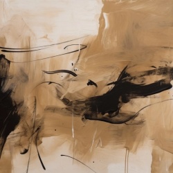 Fototapet Abstract Imagination Beige et noir Rêve IB100