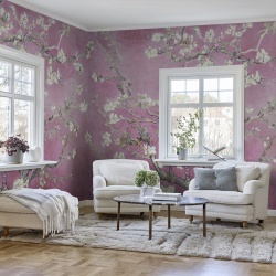Fototapet, Almond Blossom, Pink, Rebel Walls