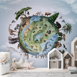 Fototapet Animals of Earth, Kikki Belle
