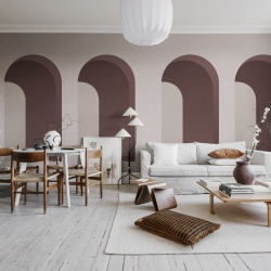 Fototapet, Arch, Pink, Rebel Walls