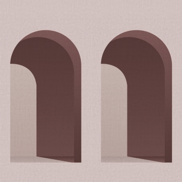 Fototapet, Arch, Pink, Rebel Walls - Img 2