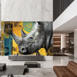 Fototapet Artistic Continent Mystique Rhino Rêve CMR209 - Img 2