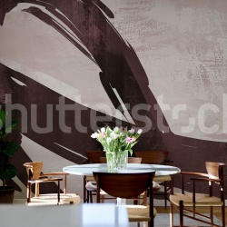 Fototapet, Artzy Stripes, Burgundy, Rebel Walls