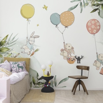 Fototapet, Baloon Adventure, Pastel, Rebel Walls - Img 3