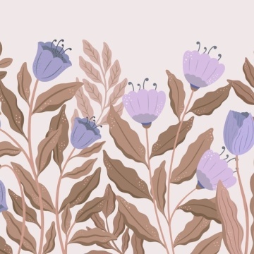 Fototapet, Big Blossom, Lilac, Rebel Walls - Img 2