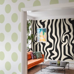 Fototapet, Big Dots, Light Green, Rebel Walls - Img 3