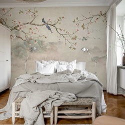 Fototapet, Bird Tree, Pastel, Rebel Walls - Img 3