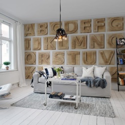 Fototapet, Block Letters, Rebel Walls