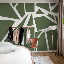 Fototapet, Bold Mosaic, Moss Green, Rebel Walls - Img 6