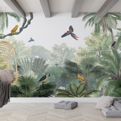 Fototapet Canopy Jungle - Natural, Kikki Belle