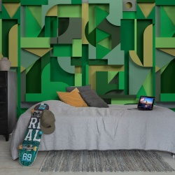 Fototapet, Caroline, Green, Rebel Walls