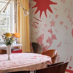 Fototapet, Chroma, Red, Rebel Walls