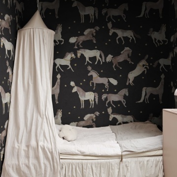 Fototapet, Circus Horses, Black, Rebel Walls - Img 3