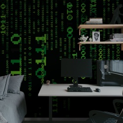 Fototapet, Code Drop, Green, Rebel Walls - Img 3