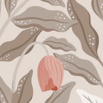 Fototapet, Cool Flora, Beige & Pink, Rebel Walls - Img 2