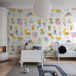 Fototapet, Cute Stickers, Rebel Walls