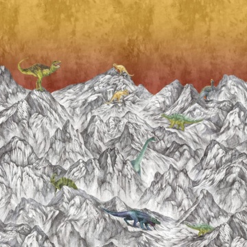 Fototapet, Dinosaur Mountain, Volcano, Rebel Walls - Img 2