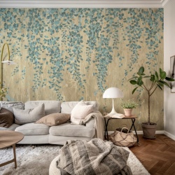 Fototapet, Draped Blossoms, Blue, Rebel Walls