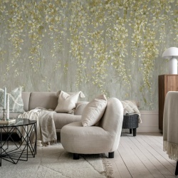 Fototapet, Draped Blossoms, Gold, Rebel Walls