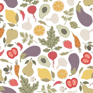 Fototapet, Eat your Greens, White, Rebel Walls - Img 2