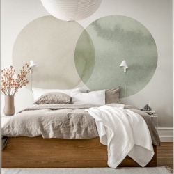 Fototapet, Eclipse, Beige Green, Rebel Walls
