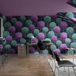 Fototapet, Elysian Flowers, Lilac, Rebel Walls