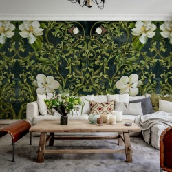 Fototapet, Fabulous Flowers, Green, Rebel Walls