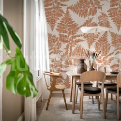 Fototapet, Fern Print, Rust, Rebel Walls