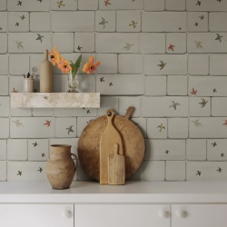 Fototapet, Flight of Tiles, Multi, Rebel Walls