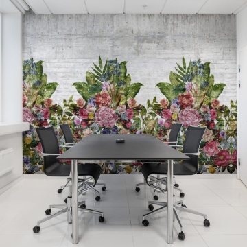 Fototapet, Flower Burst, Concrete, Rebel Walls - Img 4
