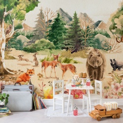 Fototapet, Forest Friends, Rebel Walls