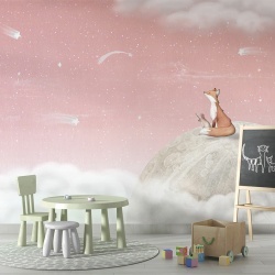 Fototapet Fox on the Moon - Pink, Oliver Robins - Img 4
