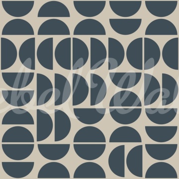 Fototapet, Geometry Shapes, Midnight Blue, Rebel Walls - Img 2