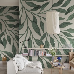 Fototapet, Giant Leaves, Dark Green, Rebel Walls