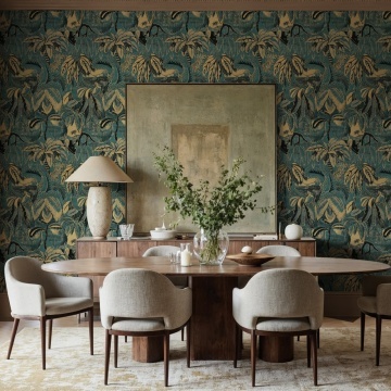 Fototapet, Golden Mirage, Teal, Rebel Walls - Img 3