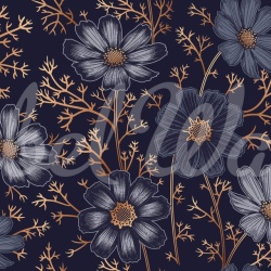 Fototapet, Grand Flowers, Gold, Rebel Walls - Img 5