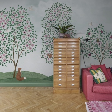 Fototapet, Happy Haven, Green, Rebel Walls - Img 3