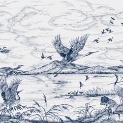Fototapet Heron's Poetry, Sapphire, Coordonne - Img 2